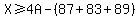 X%3E=4A-%2887%2B83%2B89%29