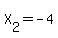 X%5B2%5D=-4