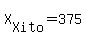 X%5BXito%5D+=+375+