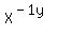 \"X%5E%28-1y%29\"