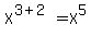 X%5E%283%2B2%29+=+X%5E5