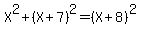 X%5E2%2B%28X%2B7%29%5E2=%28X%2B8%29%5E2
