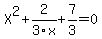 X%5E2%2B2%2F3x%2B7%2F3=0