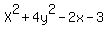 X%5E2%2B4y%5E2-2x-3