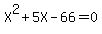 X%5E2%2B5X-66=0