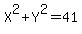 X%5E2%2BY%5E2=41