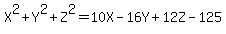 X%5E2+%2B+Y%5E2+%2B+Z%5E2+=+10X+-+16Y+%2B+12Z+-+125