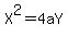 X%5E2+=+4aY