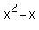 X%5E2-X