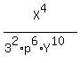 X%5E4+%2F+%283%5E2%2Ap%5E6%2AY%5E10%29%29