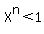 X%5En%3C1