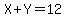 X+%2B+Y+=+12