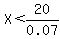 X+%3C+20%2F0.07