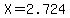 X+=+2.724
