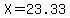 X+=+23.33