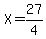 X+=+27%2F4