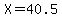 X+=+40.5