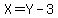 X+=+Y+-+3