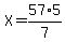 X++=+57%2A5%2F7