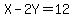 X+-+2Y+=+12