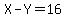 X+-+Y+=+16