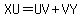XU=UV%2BVY
