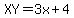 XY=+3x%2B4