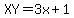 XY=3x%2B1