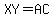 XY=AC
