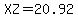 XZ=20.92