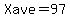 Xave=97