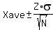 Xave+%2B-+Z%2Asigma%2Fsqrt%28N%29