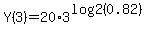 Y%283%29=20%2A3%5E%28log2%280.82%29%29
