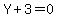 Y%2B3=0