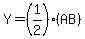 Y=%281%2F2%29%28AB%29