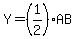 Y=%281%2F2%29AB