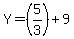 Y=%285%2F3%29%2B9