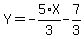 Y=-5%2F3%2AX-7%2F3