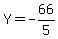 Y=-66%2F5