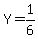 Y=1%2F6