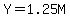 Y=1.25M