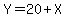 Y=20%2BX
