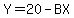 Y=20-BX
