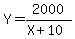 Y=2000%2F%28X%2B10%29