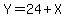 Y=24%2BX