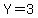 Y=3