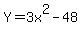Y=3x%5E2-48