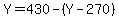 Y=430-%28Y-270%29