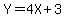 Y=4X%2B3