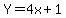 Y=4x%2B1